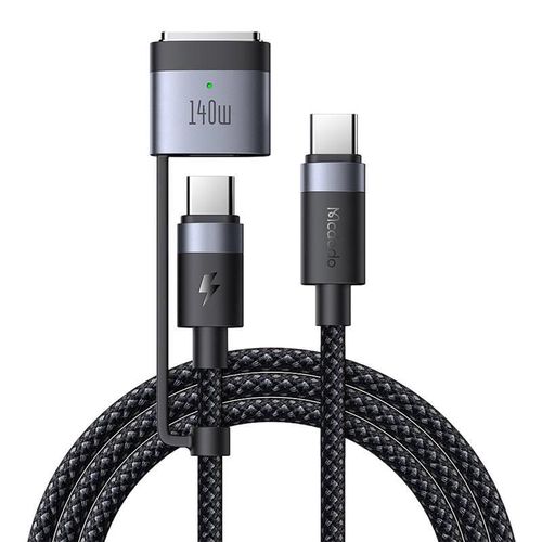 2-in-1 USB-C to USB-C + Magsafe 3 cable Mcdodo CA-0140, 2m (black), Mcdodo CA-0140