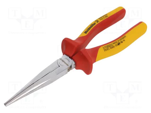 Pliers; insulated,straight,half-rounded nose; 200mm; 1kVAC WEIDMÜLLER WDM-FRZS200