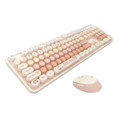 MOFII Sweet New 2.4G Wireless Keyboard + Mouse Set (Orange), MOFII New SMK-623387AG O