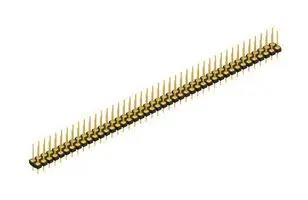 PIN HEADER, 86POS, 2ROW, 2.54MM, THT MK LP 242 86 G