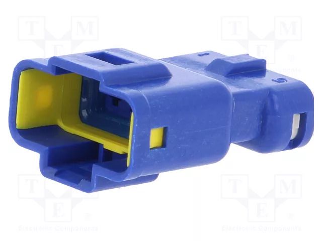 Connector: wire-wire; plug; male; E-Seal 560; PIN: 5; IP67; blue; PBT EDAC 560-005-000-310