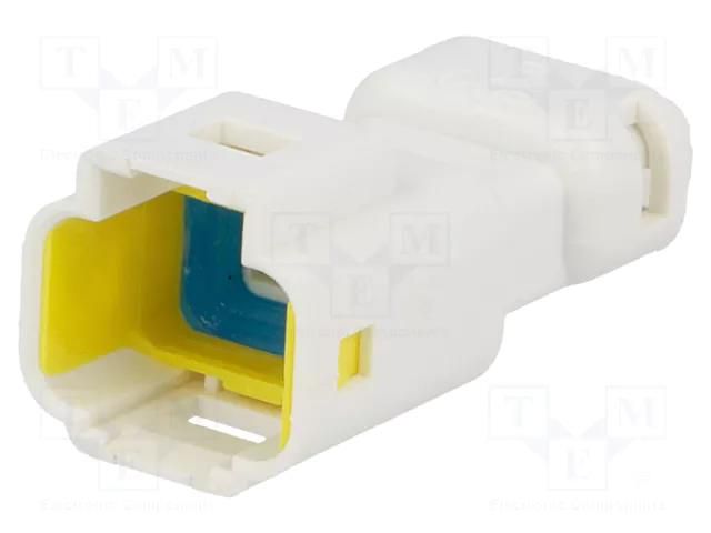 Connector: wire-wire; plug; male; 560,E-Seal; for cable; white EDAC 560-003-000-110