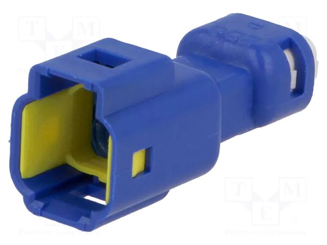 Connector: wire-wire; plug; male; E-Seal 560; PIN: 2; IP67; blue; PBT EDAC 560-002-000-310