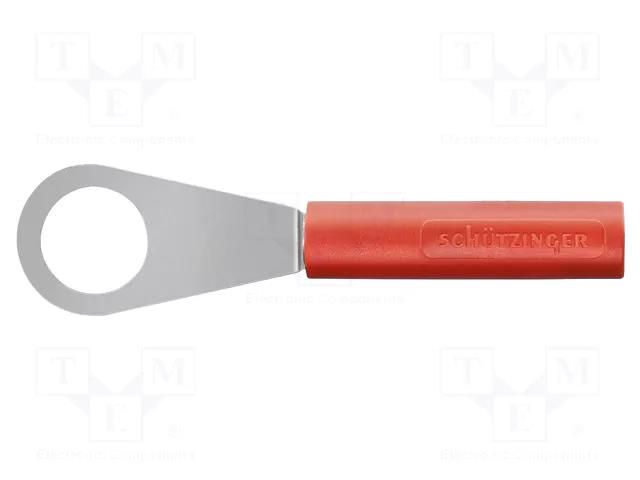 Connector: ring; plug; banana 4mm socket,ring 8,4mm; 60VDC; 32A SCHÜTZINGER LB-4-RKS-NI-RT
