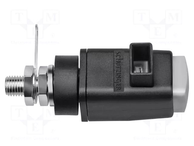 Laboratory clamp; grey; 300VDC; 16A; screw,spring clamp; nickel SCHÜTZINGER SDK800-GR