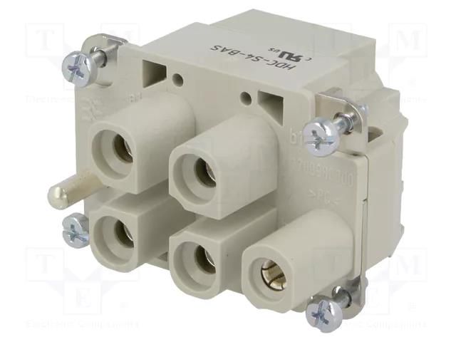 Connector: HDC; contact insert; female; EPIC POWER H-S; PIN: 4; 65A LAPP 10407900