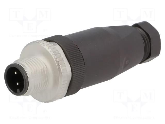 Connector: M12; plug; PIN: 4; male; straight; IP67; screw terminal LAPP 22260649