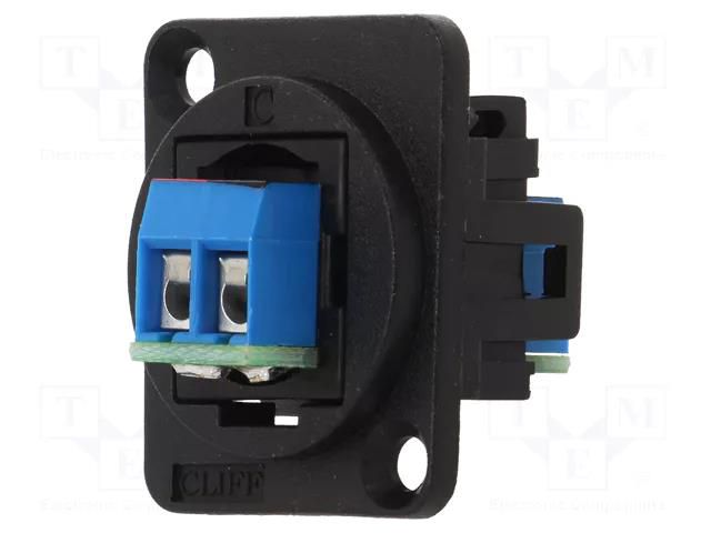 Transition: coupler; FT; 10A; 60V; screw terminal; plastic; 19x24mm CLIFF CP30240