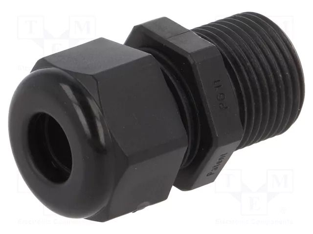 Cable gland; with long thread; PG11; IP68; polyamide; black; HSK-K HUMMEL HUMMEL-1209110160