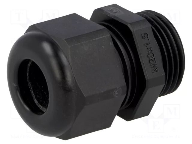 Cable gland; M20; 1.5; IP54; polyamide; black; UL94V-0; HSK-K HUMMEL HUMMEL-1209200150