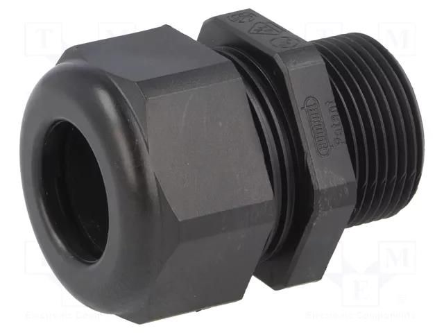 Cable gland; with long thread; M25; 1.5; IP68; polyamide; black HUMMEL HUMMEL-1209250130