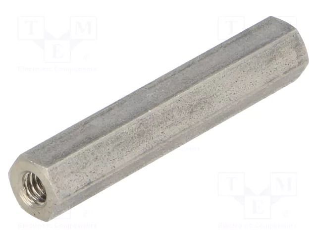 Screwed spacer sleeve; 40mm; Int.thread: M4; hexagonal DREMEC TFF-M4X40/DR146