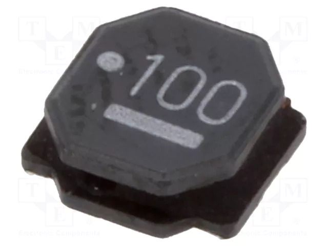 Inductor: wire; SMD; 10uH; Ioper: 1.45A; 120mΩ; ±20%; 4.9x4.9x2mm FERROCORE DJNR5020-100-S