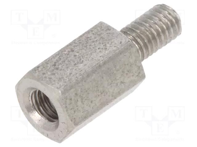 Screwed spacer sleeve; 8mm; Int.thread: M3; Ext.thread: M3 DREMEC TFM-M3X8/DR244