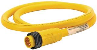 CORDSET, MALE, SINGLE ENDED, 5POS, 16AWG, 15FT MN53AC01E15