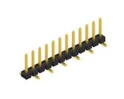 PIN HEADER, 12POS, 1ROW, 2.54MM, SMD SL LP 5 SMD 066 12 G