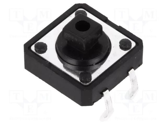 Microswitch TACT; SPST-NO; Pos: 2; 0.05A/12VDC; THT; none; 0.69N NINIGI TACTS-24K-F