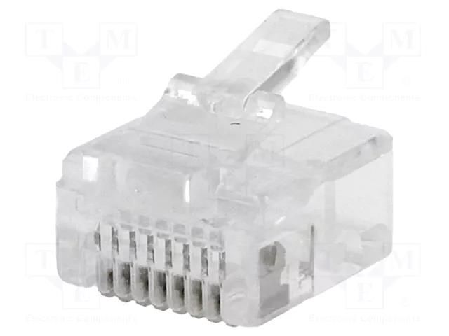 Connector: RJ45; plug; PIN: 8; short; 8p8c; for cable; IDC,crimped CONNFLY RJ45WK-R