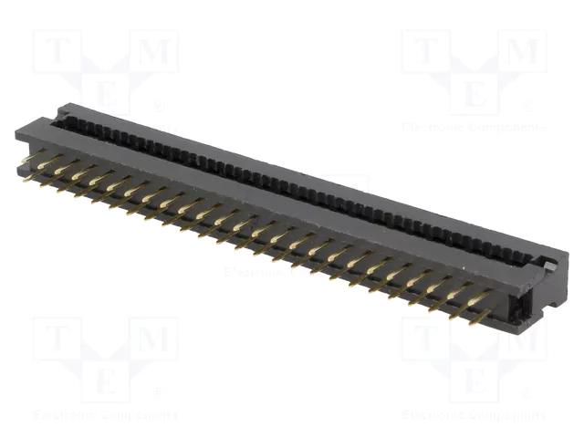 Connector: IDC; PIN: 50; 1A; IDC,THT; for ribbon cable; 2.54mm; 2x25 CONNFLY AWLP50