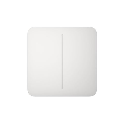 Крышка двухклавишного выключателя SoloButton, белая, Ajax 45120.144.WH 4823114022869