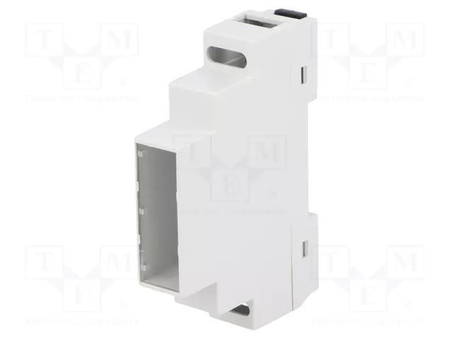 Enclosure: for DIN rail mounting; Y: 90mm; X: 17mm; Z: 65mm; ABS KRADEX Z-105JFP-ABS-V0