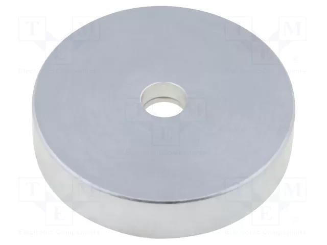 Magnet: permanent; neodymium; 310N; Ø: 32mm; H: 7mm; steel ELESA+GANTER GN50.4-ND-32