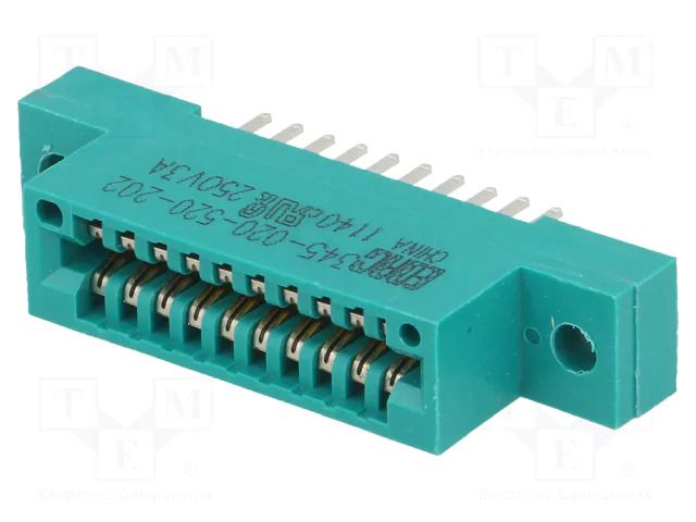 Connector: card edge; PIN: 20; 345; soldering; on PCBs; 2.54mm EDAC 345-020-520-202