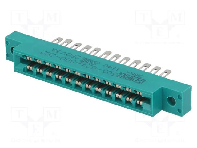 Connector: card edge; PIN: 24; soldering; gold-plated; 3.96mm; 305 EDAC 305-024-500-202