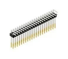 PIN HDR, R/A, 42POS, 2ROW, 2.54MM, THT SL 19 132 42 S