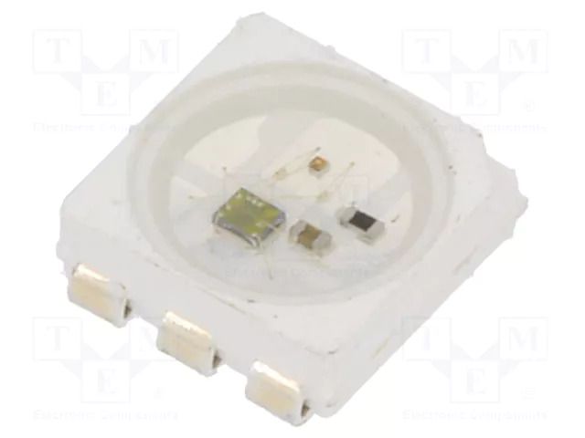 Programmable LED; RGB; SMD; 5050,PLCC6; 3.7÷5.3VDC; 5x5x1.65mm WORLDSEMI WS2813B-V5/W