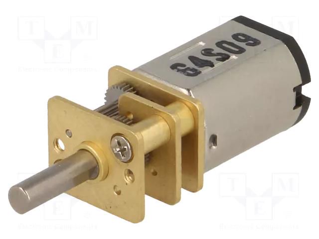 Motor: DC; with gearbox; HPCB; 6VDC; 1.5A; Shaft: D spring; 5: 1 POLOLU POLOLU-3060