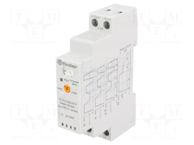 Relay: installation; NO; for DIN rail mounting; -10÷50°C; IP20 FINDER 15.10.8.230.0010