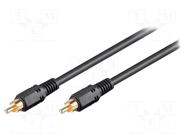 Cable; RCA plug,both sides; 2m; Plating: nickel plated Goobay CABLE-456