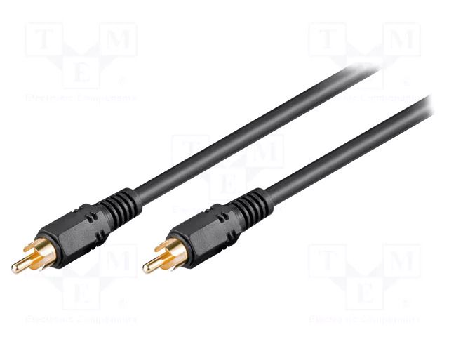 Cable; RCA plug,both sides; 2m; Plating: nickel plated GOOBAY CABLE-456