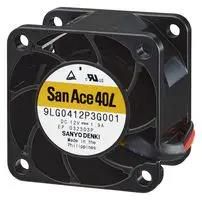 DC AXIAL FAN, 32.9CFM, 33500RPM, 12V 9LG0412P3G001