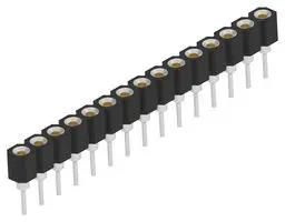 CONN, SIP SOCKET, 15P, 1ROW, 2.54MM, TH 1-2444090-1