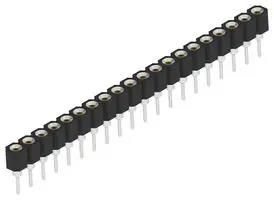 CONN, SIP SOCKET, 20P, 1ROW, 2.54MM, TH 2444090-4