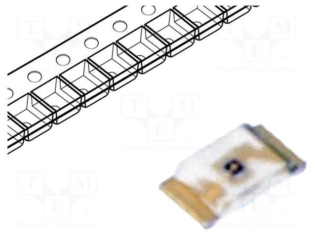 LED; green; SMD; 0603; 18÷112mcd; 1.8÷2.4VDC; 1.6x0.8x0.3mm; 130° LITEON LTST-C194KGKT