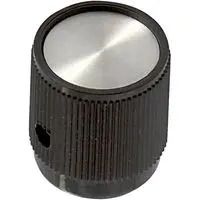 ROUND SKIRTED KNOB WITH LINE IND, 6.35MM EH711E2S