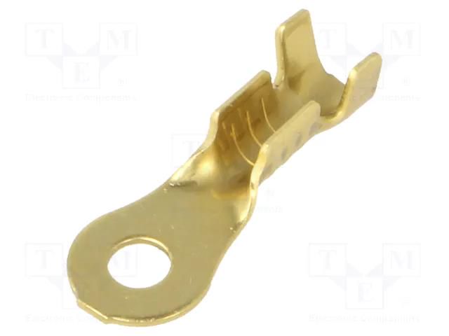 Tip: ring; M3; 1÷2.5mm2; crimped; for cable; non-insulated; brass BM GROUP BM91203