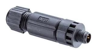 SENSOR CONN, M8, PLUG, 4POS, CABLE 8P-04BMMB-SL7001