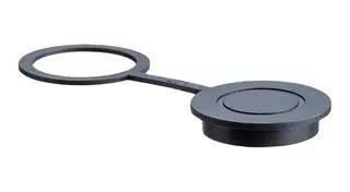 DUST CAP W/RUBBER LEAD, PLUG CONN, BLACK CAP-DACMDPC1