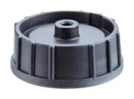 CAP WITH RUBBER LEAD, PLUG CONN, BLACK CAP-WADMSPC1