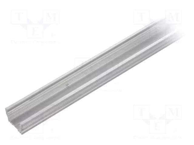 Profiles for LED modules; natural; L: 2m; UNI12; aluminium TOPMET TOP-UNI12-2M