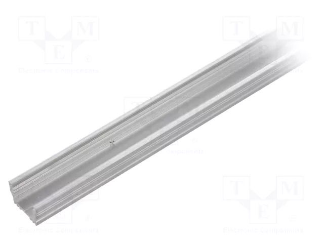 Profiles for LED modules; natural; L: 1m; UNI12; aluminium TOPMET TOP-UNI12-1M