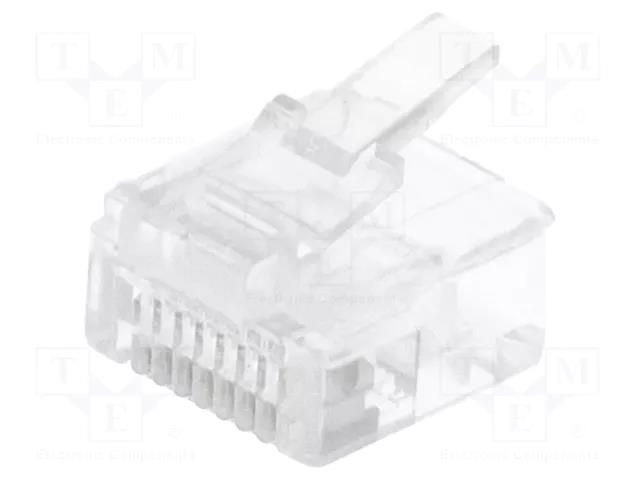 Connector: RJ45; plug; PIN: 8; short; 8p8c; for cable; IDC,crimped CONNFLY RJ45WK