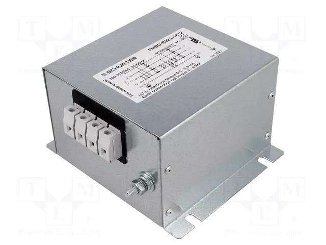 Filter: anti-interference; three-phase; 520VAC; 16A; 115x120x80mm SCHURTER FMBD-B92A-1612