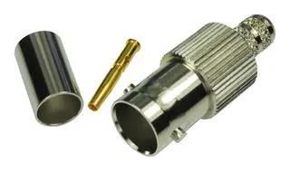 CONN, BNC JACK, 75 OHM, 4GHZ, CRIMP 112649
