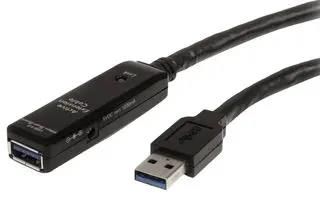 USB CABLE, TYP A PLUG-PLUG, 3M USB3AAEXT3M