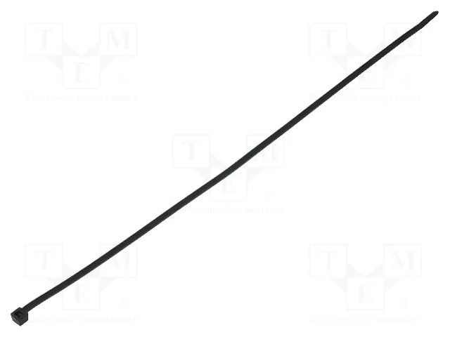 Cable tie; L: 390mm; W: 4.7mm; black; polyamide; 355N; Ømax: 110mm HELLERMANNTYTON T80L-PA66-BK-C1